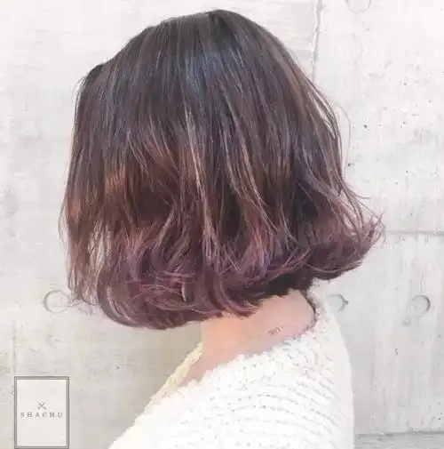 齐肩发烫发推荐青春可爱风的水波纹卷发