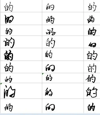 的字怎么写好看