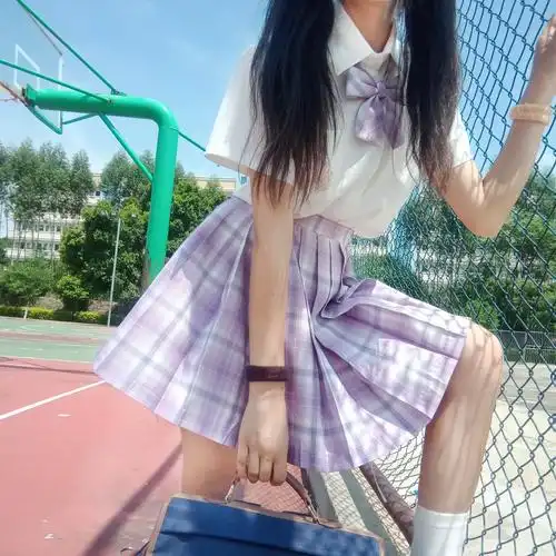 百褶裙学生短裙高腰系格原创正版不良之森蔷薇学生校服