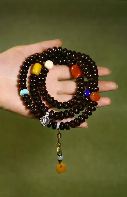 高端品质钵盂菩提子佛珠108颗手串男藏式文玩配饰碗精品佛珠链精品的