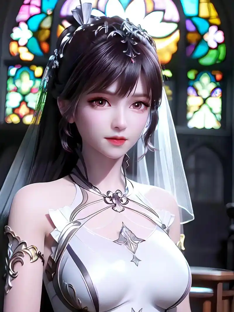 ai画作 | 想看斗罗大陆小舞穿着婚纱照的进来!