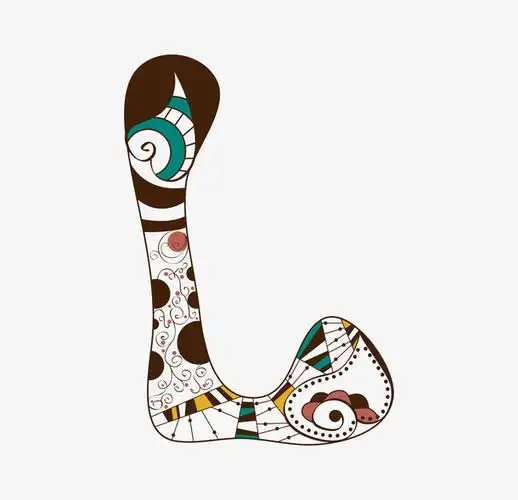 创意卡通装饰英文字母l