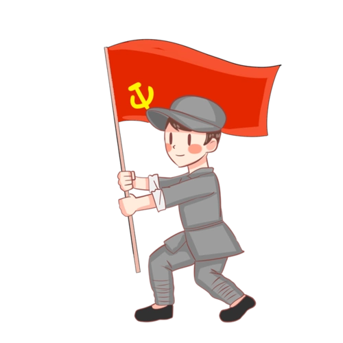 手绘解放军敬礼图片-卡通手绘解放军敬礼图片高清无水印素材下载_懒人