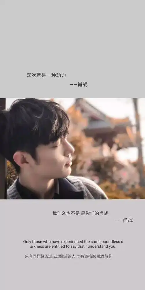 【肖战文字壁纸】肖战壁纸 喜欢请举手