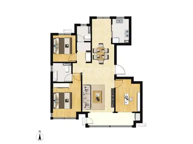 中粮祥云户型图(链家网)