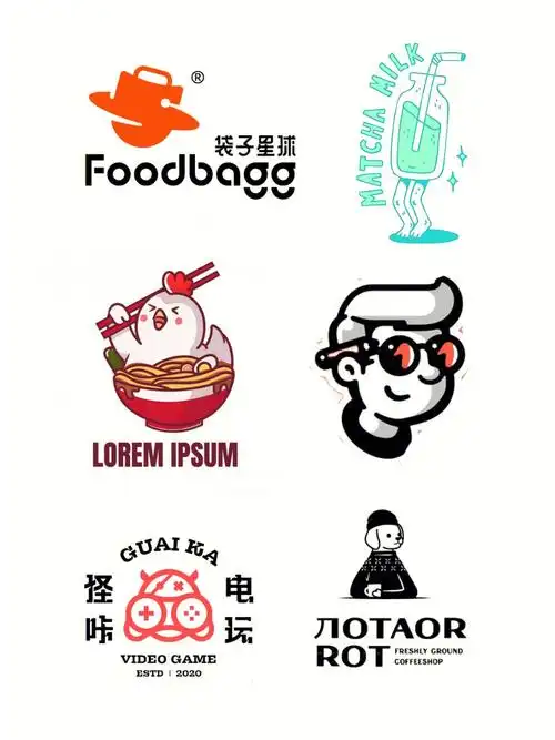 手绘可爱logo设计合集