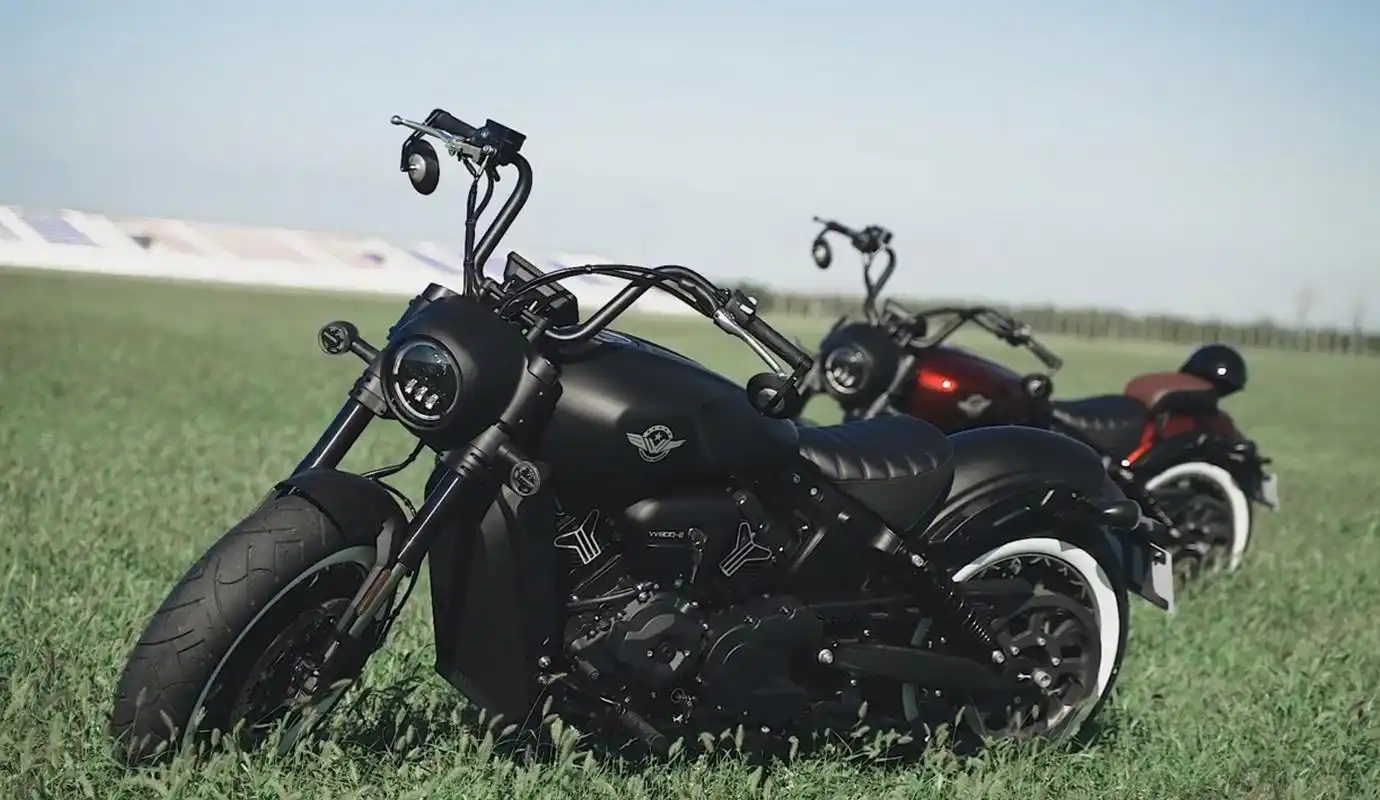 国产重型巡航太子车欣赏——庄威yy800-2,搭载v型双缸发动机