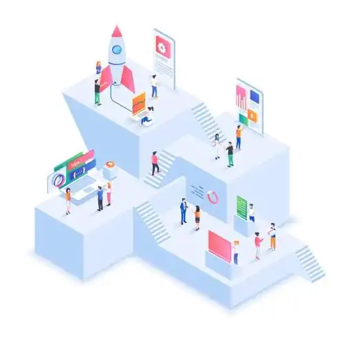 等距风格的网页ui设计2.5d矢量插画素材_腾讯新闻