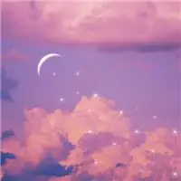 唯美意境粉色天空头像