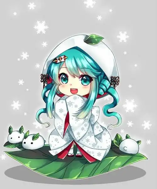 白无垢 雪初音 二次元 v家 初音未来 miku 插画 同人 p站/pixiv 少女
