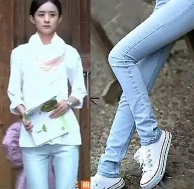 【图】扒赵丽颖牛仔裤近照 赵丽颖自爆脱黑秘籍