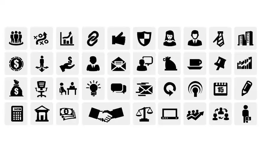 100 个图标小素材ppt