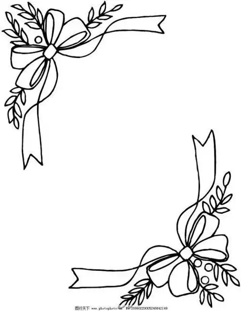 儿童简笔画边框既简单又漂亮