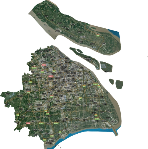 上海市卫星图高清版大图