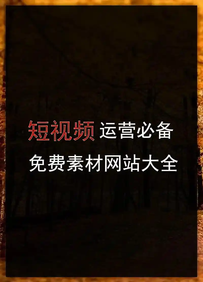 抖音图文来了   短视频运营必备的免费素材网站大全  #短 - 抖