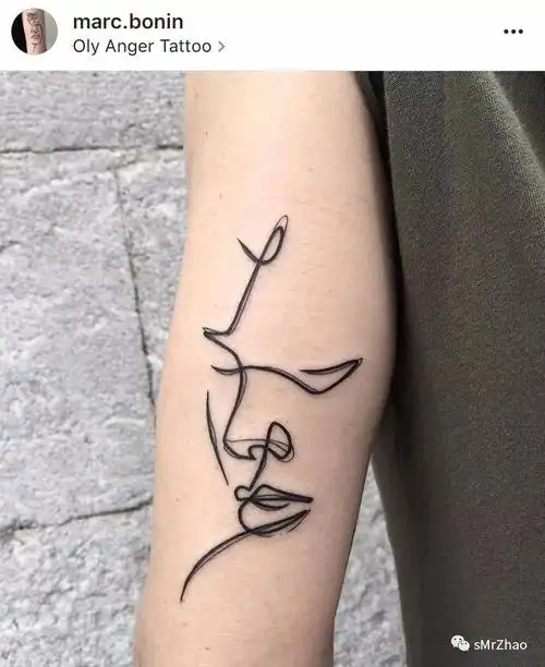 smrzhao纹身推荐(第 130 期)| 黑白 · 线条 · 抽象 · 极简肖像