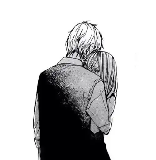 「黑白 线条系,」男女 头像 壁纸 动漫 肩蹭 (a`)