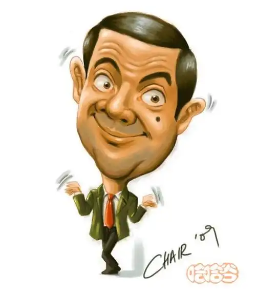 憨豆先生漫画像