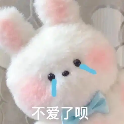 不爱了呗毛绒玩具玩偶表情包