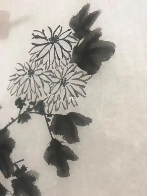 水墨画菊花_国画_菊花_水墨画_教程_绘画_艺术_写意国画_兴趣爱好