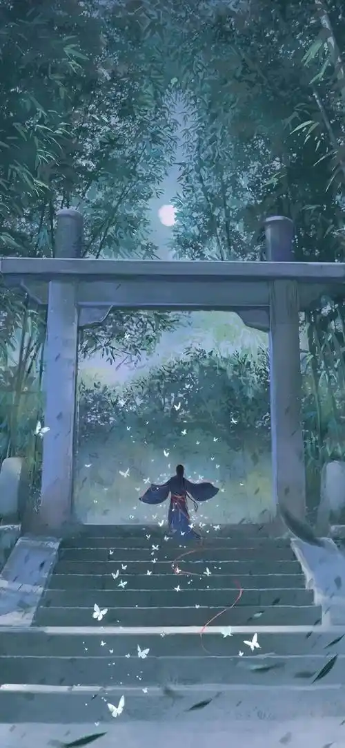 "古风唯美插画手机壁纸"