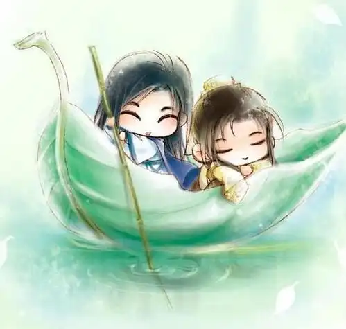 q版古风唯美情侣头像