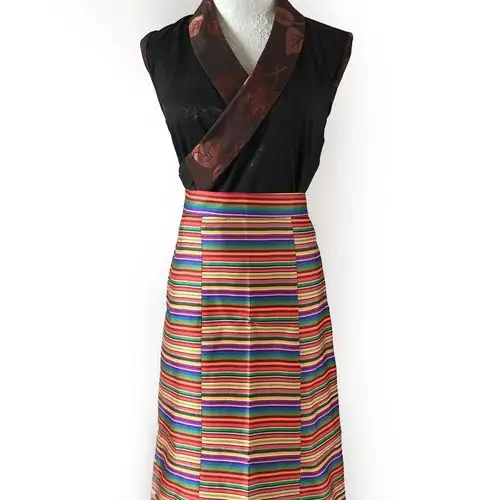 围裙臧裙西藏服女款 新款 藏袍藏装 藏服女半身裙不丹长裙博拉民族风