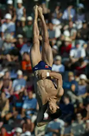 男子十米台冠军旁落 田亮铜牌勉强保颜面(图文)