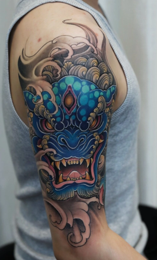 2020最新唐狮纹身图案大全 唐狮纹身有什么寓意(2)