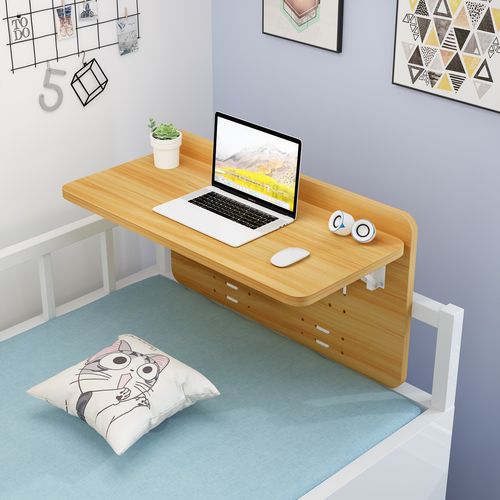 床上桌学生床上书桌宿舍上下铺折叠桌子寝室神器侧边悬空电脑桌子