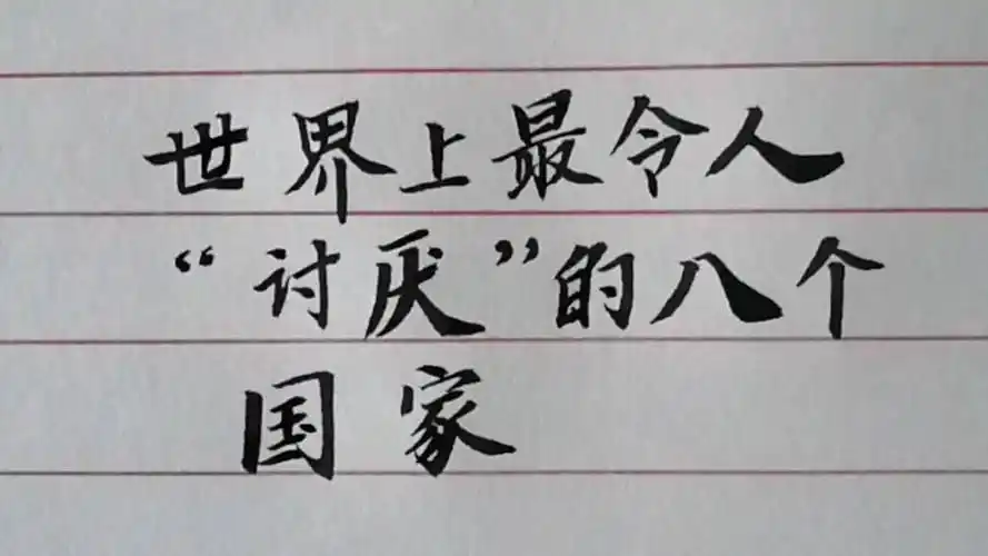 世界上最"令人讨厌"的八个国家.说说自己的看法