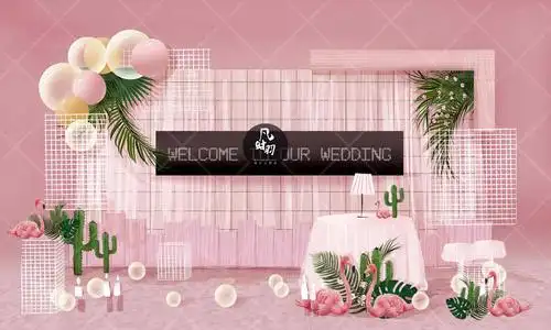 婚礼手绘 — 电脑 「ins风婚礼区」