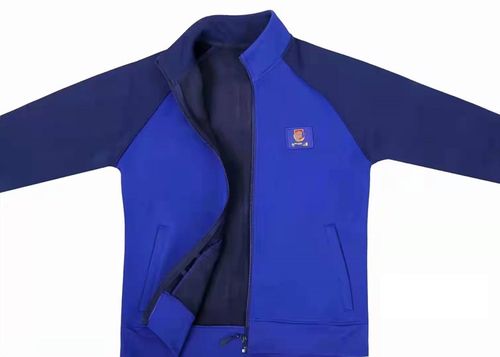 芙蓉花消防冬季加绒长袖体能训练服套装新式加厚防寒保暖火蓝色作训服