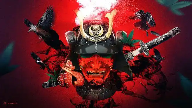 日本の武士の幽霊