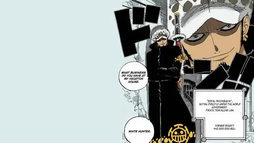 带着豹纹帽子的特拉法尔加·罗图片 特拉法尔加·罗,海贼王