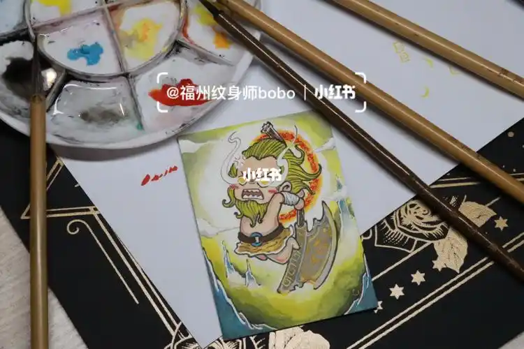 手绘卡盘古开天04