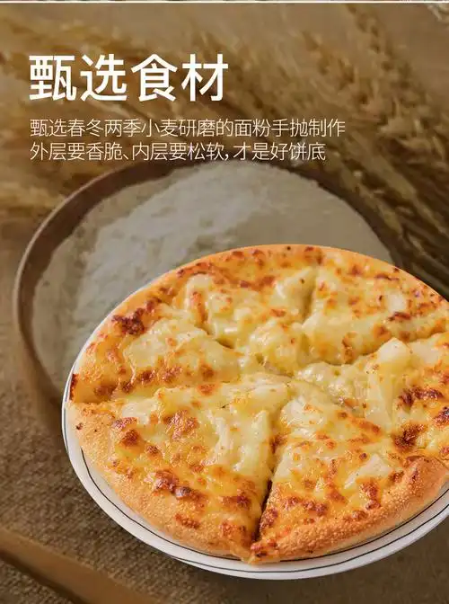 美臣9英寸果缤纷披萨半成品西餐原料370克手工冷冻披萨加热即食