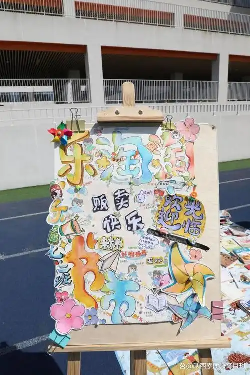 西安市经开第五学校举行第二届"乐淘淘"书市活动暨书香月启动仪式