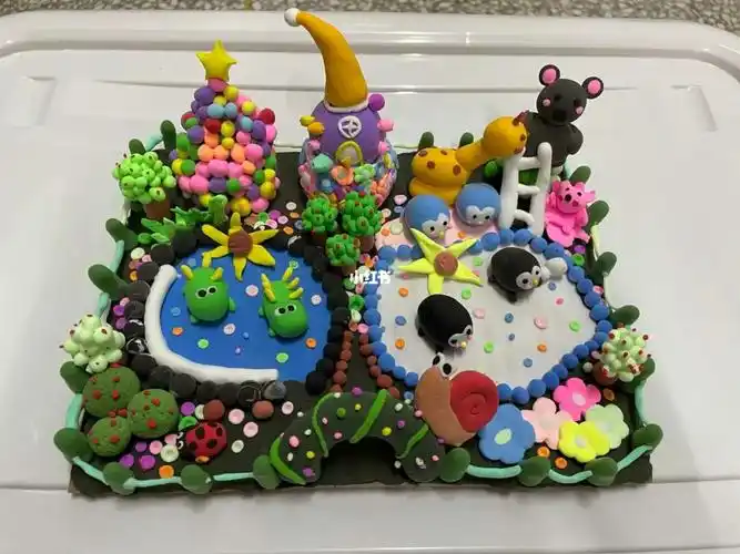 超轻粘土静物组合作品