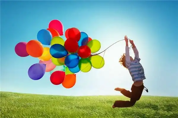 五颜六色的唯美意境气球图片赏析