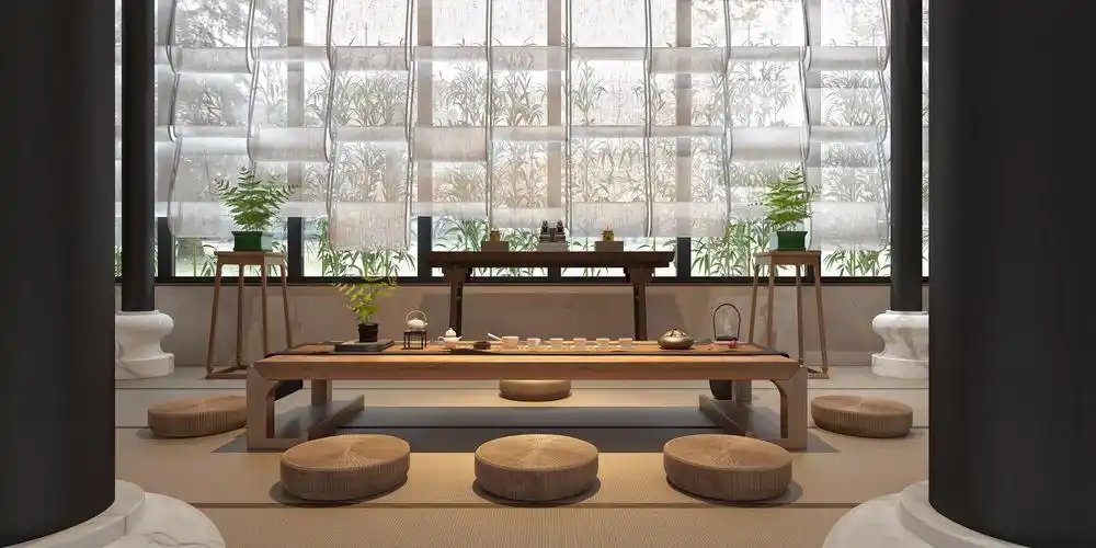 禅意小茶室-苡芯软装设计视觉表现