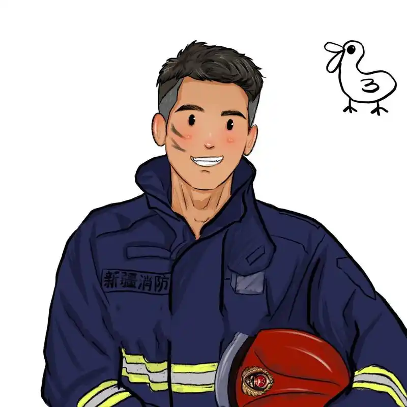 996902男生头像/消防员动漫/动漫卡通头像 愿你们每次出征都能