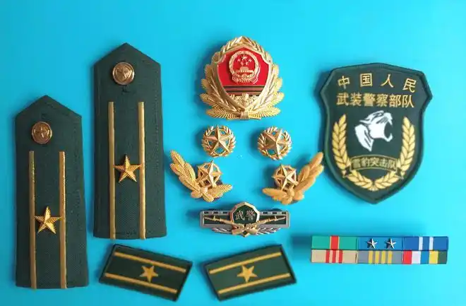 毛启国武警07式警衔肩章欣赏