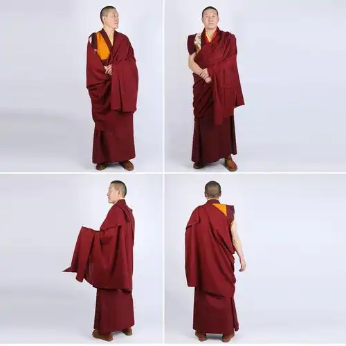 僧人装定制喇嘛僧服和尚出家人披肩西藏藏族传佛教居士服披单