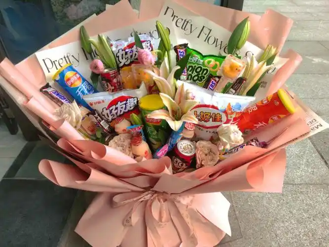 今日客单超大束零食花束