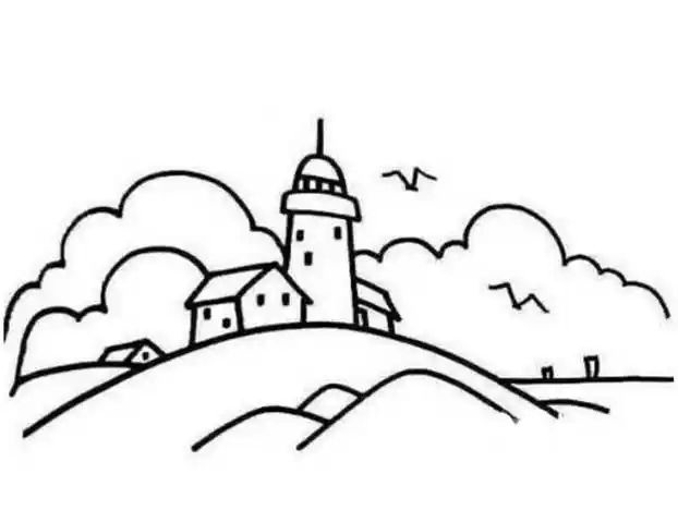 儿童风景简笔画 儿童风景画图片大全