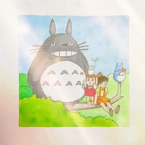 绘画  #龙猫  #手绘  #宫崎骏  #宫崎骏龙猫  #宫崎骏动漫手绘