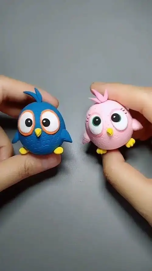 超轻粘土手工,愤怒的小鸟