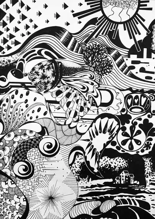 设计学类196班平面构成设计综合作业