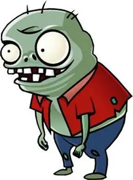 僵尸简笔画彩色简笔画植物大战僵尸飞行小鬼僵尸的画法植物大战僵尸